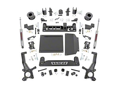 Rough Country 6-Inch Suspension Lift Kit with Strut Spacers and Premium N3 Shocks (22-25 4WD Tundra w/o Auto Adjustable Headlights & Air Ride, Excluding TRD Pro)