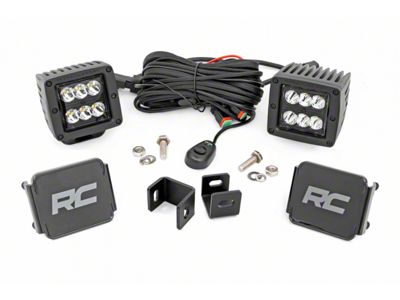 Rough Country Black Series LED Ditch Light Kit; Spot Beam (22-24 Tundra)