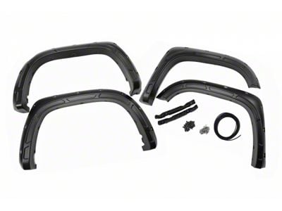 Rough Country Defender Fender Flares; Black Onyx (14-21 Tundra)
