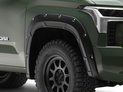 Rough Country Defender Fender Flares; Gloss Black (22-24 Tundra)