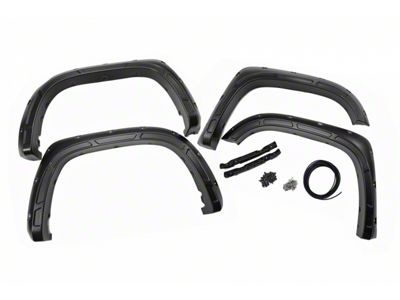 Rough Country Defender Fender Flares; Gloss Black (14-21 Tundra)