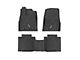 Rough Country Flex-Fit Front and Rear Floor Mats; Black (22-24 Tundra CrewMax)