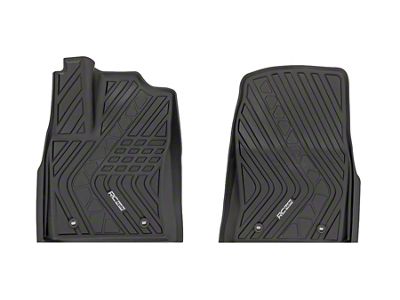 Rough Country Flex-Fit Front Floor Mats; Black (22-25 Tundra)