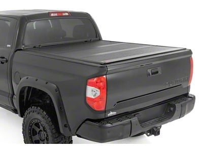 Rough Country Hard Low Profile Tri-Fold Tonneau Cover (07-21 Tundra w/ 5-1/2-Foot Bed)