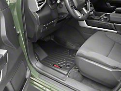 Rough Country Heavy Duty Front and Rear Floor Mats; Black (22-24 Tundra CrewMax w/ Bucket Seats)