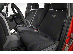 Rough Country Neoprene Front and Rear Seat Covers; Black (07-13 Tundra CrewMax w/ Bench Seat & w/o Fold Down Armrest)