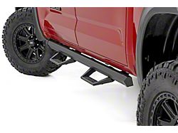 Rough Country SRL2 ADJ Aluminum Side Step Bars; Black (22-24 Tundra CrewMax)