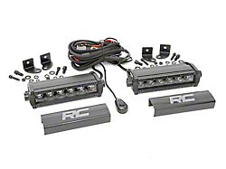 Rough Country 6-Inch Black Series Single Row LED Light Bars (Universal; Some Adaptation May Be Required)