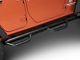 Rough Country Wheel to Wheel Nerf Side Step Bars; Black (07-18 Jeep Wrangler JK 4-Door)