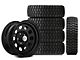 17x9 Rough Country Steel & 33in Ironman Mud-Terrain All Country Tire Package; Set of 5 (07-18 Jeep Wrangler JK)