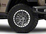 Rovos Wheels Kalahari Charcoal with Machined Lip Wheel; 17x9; -6mm Offset (20-25 Jeep Gladiator JT)