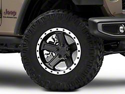 Rovos Wheels Tenere Matte Black with Machined Lip Wheel; 17x9 (20-24 Jeep Gladiator JT)