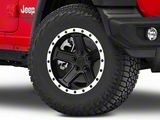 Rovos Wheels Tenere Matte Black with Machined Lip Wheel; 17x9; -6mm Offset (18-25 Jeep Wrangler JL)