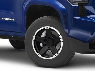 Rovos Wheels Danakil Satin Black 6-Lug Wheel; 17x8.5; 0mm Offset (2024 Tacoma)