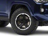 Rovos Wheels Danakil Satin Black 6-Lug Wheel; 17x8.5; 0mm Offset (10-24 4Runner)