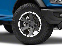 Rovos Wheels Tenere Charcoal with Machined Lip 6-Lug Wheel; 18x9; 0mm Offset (22-24 Bronco Raptor)