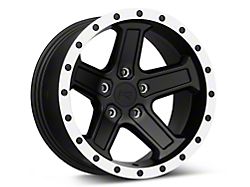 Rovos Wheels Tenere Matte Black with Machined Lip Wheel; 17x9 (99-04 Jeep Grand Cherokee WJ)