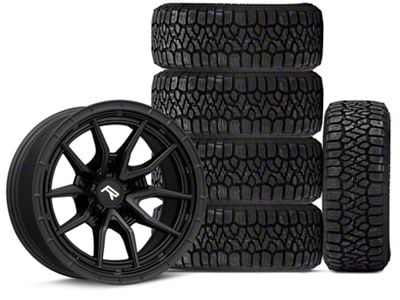 17x9 Rovos Wheels Sahara & 33in Kenda All-Terrain KLEVER A/T2 KR628 Tire Package; Set of 5 (07-18 Jeep Wrangler JK)