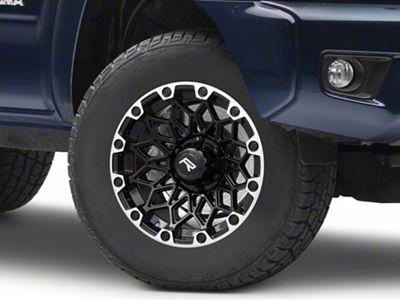 Rovos Wheels Guban Gloss Black Machined 6-Lug Wheel; 17x8.5; -6mm Offset (05-15 Tacoma)