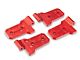 Royal Hooks Aluminum Door Hinges; Red (20-24 Jeep Gladiator JT)