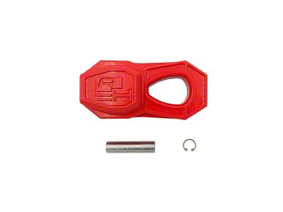 Royal Hooks Billet Aluminum Winch Shackle; Red