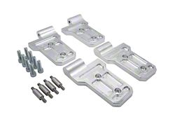 Royal Hooks Aluminum Door Hinges; Raw (18-24 Jeep Wrangler JL)