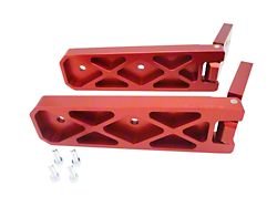 Royal Hooks Aluminum Tailgate Hinges; Red (18-24 Jeep Wrangler JL)