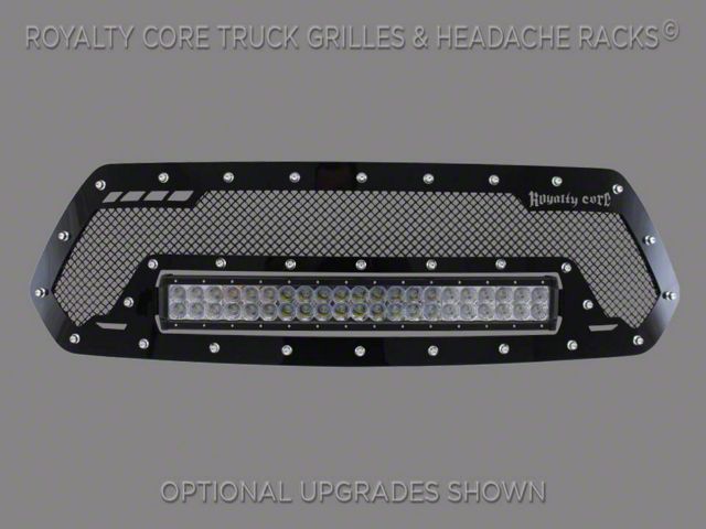 Royalty Core RC1 Classic Upper Grille Insert; Gloss Black (16-17 Tacoma)