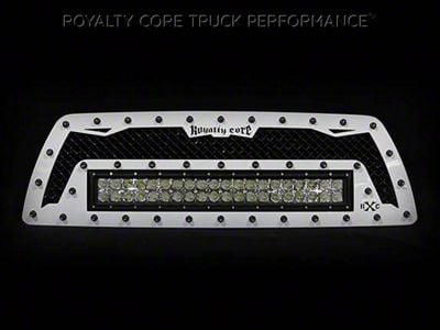 Royalty Core RC1X Incredible Double Row LED Upper Grille Insert; Gloss Black (12-15 Tacoma)