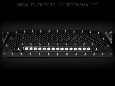 Royalty Core RC1X Incredible LED Upper Grille Insert; Gloss Black (05-11 Tacoma)