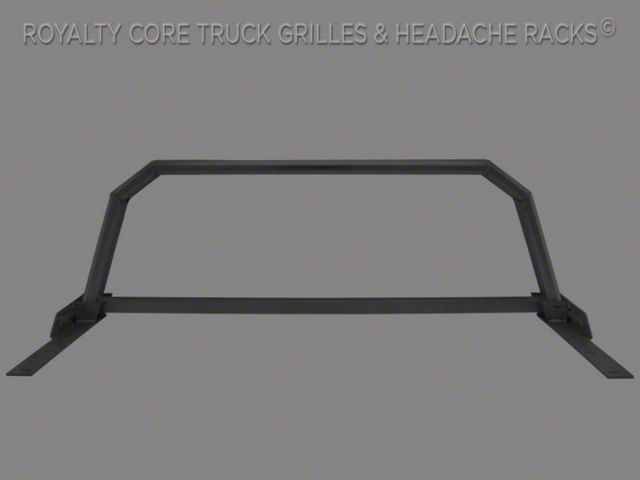 Royalty Core RC88 Billet Headache Rack with Integrated Tail Lights and Dura PODs; Satin Black (12-23 Tacoma)