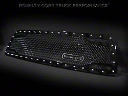 Royalty Core RC2 Twin Mesh Upper Grille Insert; Gloss Black (10-13 Tundra)