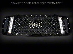 Royalty Core RCX Explosive Dual LED Upper Grille Insert; Gloss Black (10-13 Tundra)