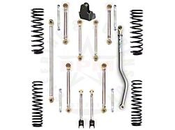 RPM Steering 4.50-Inch Ultimate Aluminum Mid Arm Suspension Lift Kit with Rubicon Ultimate Aluminum Sway Bar Links (20-25 3.6L Jeep Gladiator JT)