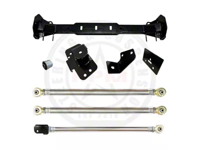 RPM Steering Front 3-Link Long Arm Upgrade Kit with 2.50-Inch Lower Control Arms for Aftermarket Axle (20-25 3.0L EcoDiesel Jeep Gladiator JT)