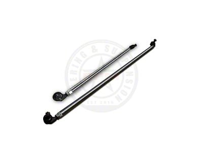 RPM Steering 1-Ton Aluminum Tie Rod and Drag Link Kit with Double Shear Hydro Assist Clamp; Factory Location/Under Knuckle (07-18 Jeep Wrangler JK)