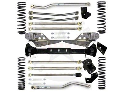 RPM Steering 2.50-Inch Ultimate Aluminum Long Arm Suspension Lift Kit with Ultimate Quick Disconnect Sway Bar Links, 2-Inch Lower Links and FOX 2.0 IFP Performance Shocks (20-25 3.0L EcoDiesel, 6.4L HEMI Jeep Wrangler JL w/ Aftermarket Axles)