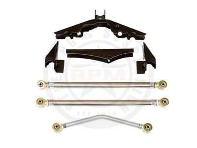 RPM Steering High-Clearance Rear Long Arm Upgrade with 2.25-Inch Links (07-18 Jeep Wrangler JK w/ Stock Axles)