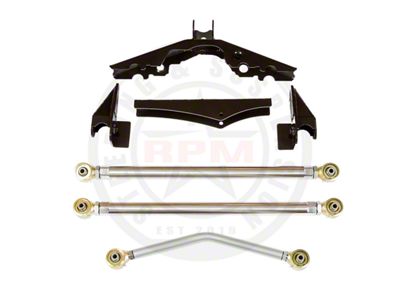 RPM Steering High-Clearance Rear Long Arm Upgrade with 2.50-Inch Links (07-18 Jeep Wrangler JK w/ 1-Ton Rear Axles)