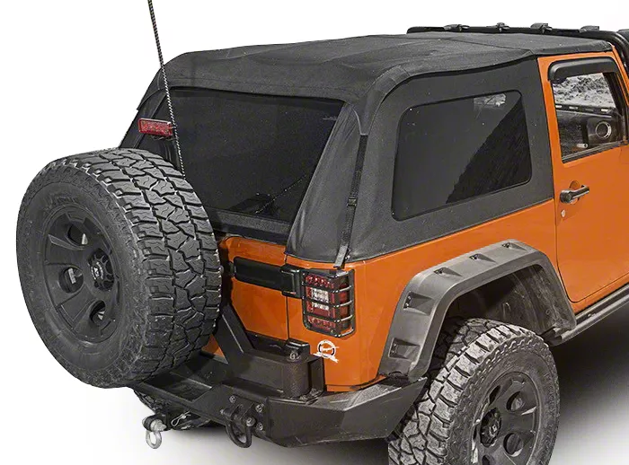Smittybilt Jeep Wrangler Bowless Combo Soft Top with Tinted Windows 9073235  (10-18 Jeep Wrangler JK 2-Door) - Free Shipping