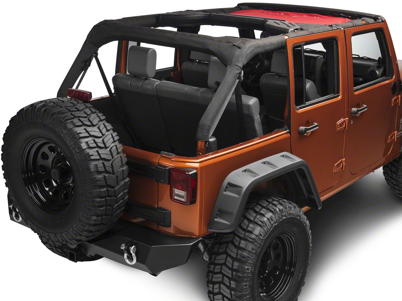 Rugged Ridge Jeep Wrangler Eclipse Sun Shade - Red 13579.24 (07-18 Jeep ...