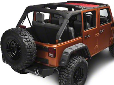 Rugged Ridge Front Eclipse Sun Shade; Red (07-18 Jeep Wrangler JK)