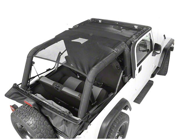 Rugged Ridge Full-Length Eclipse Sun Shade; Black (04-06 Jeep Wrangler TJ Unlimited)