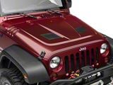 Rugged Ridge Performance Vented Hood; Unpainted (07-18 Jeep Wrangler JK)