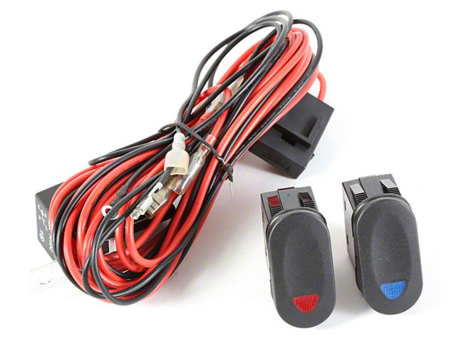 Rugged Ridge Light Installation Wiring Harness Kit for Two Off-Road Lights