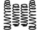 RSO Suspension 3.50-Inch Front and Rear Lift Coil Springs; Black (18-24 Jeep Wrangler JL 4-Door)