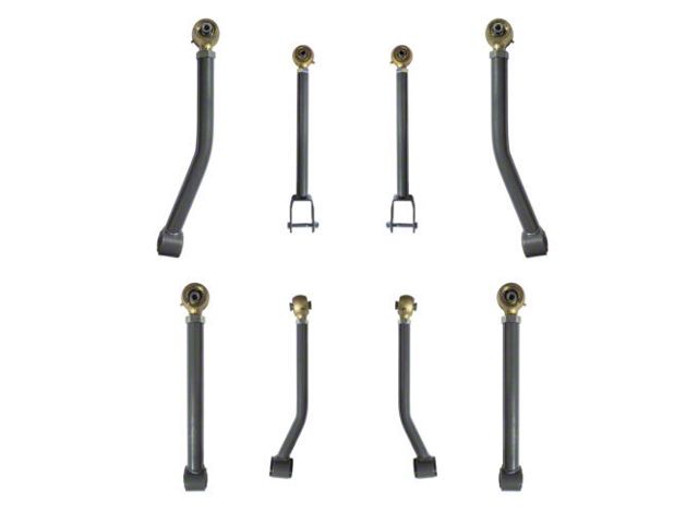 RSO Suspension Adjustable Front and Rear Control Arms for 0 to 6-Inch Lift (07-18 Jeep Wrangler JK)