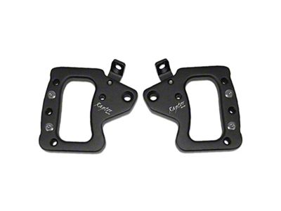 RSO Suspension Front Grab Handles; Black Aluminum (07-18 Jeep Wrangler JK)