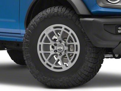 RTR Tech 6 Satin Charcoal 6-Lug Wheel; 17x9; 0mm Offset (21-24 Bronco, Excluding Raptor)