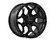 RTX Offroad Wheels Goliath Satin Black with Milled Rivets 6-Lug Wheel; 18x9; 0mm Offset (04-15 Titan)